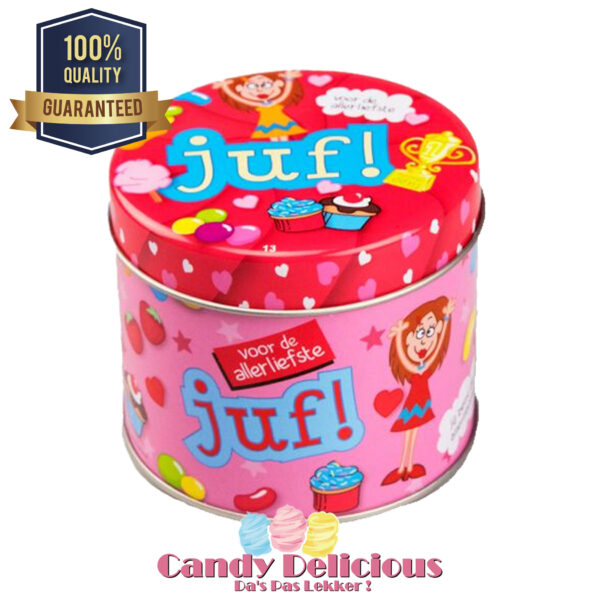 Snoepblik Juf Candy Delicious