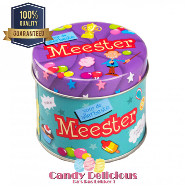 Snoepblik Meester Candy Delicious